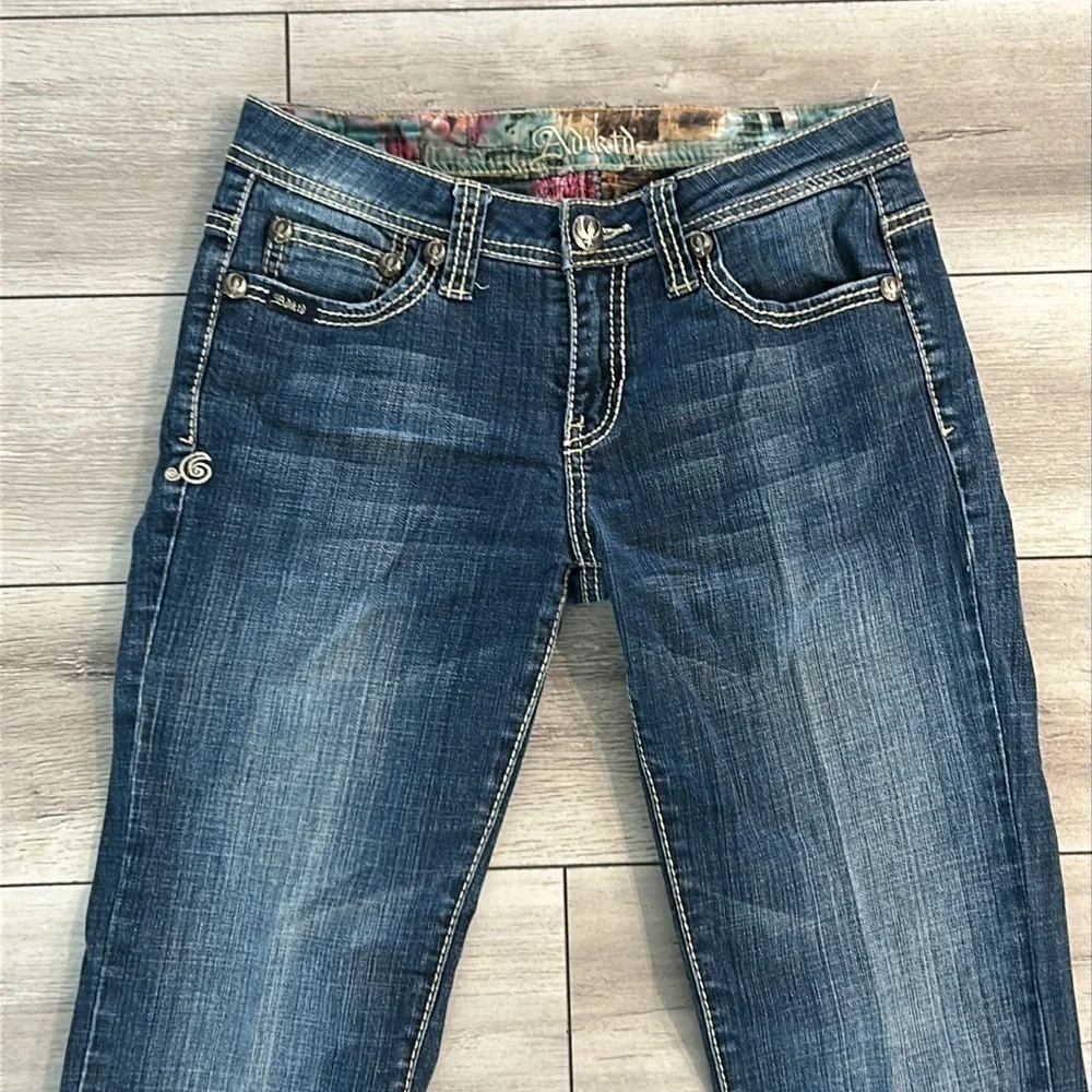 Adiktd slim boot cut jeans size 28 long tall cowgirl western